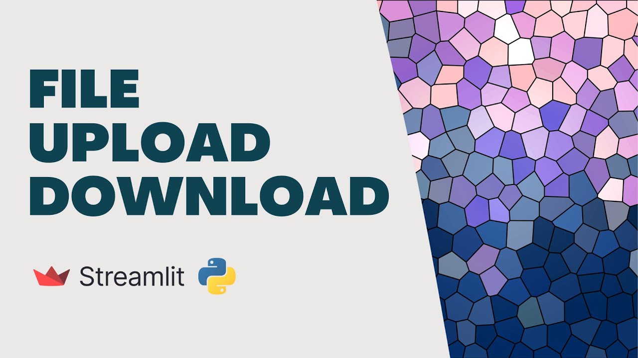 File Upload Download In Streamlit Python Youtube