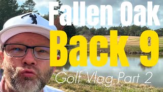 Can I shoot under 100? Back 9 at Fallen Oak vs. Rookie Golfer!