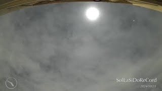 for L（更待月 月齢20.6）2024/10/22 04:30-31:30 ☀️〉☁️SolLaSiDoReCord Timelapse  〈ソラシドレコード〉