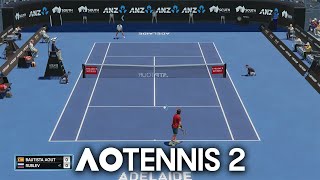 AO Tennis 2 - Roberto Bautista Agut vs. Andrey Rublev (Adelaide International 1)