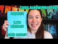 CAMP NANOWRIMO PREP // sequels, goals, & cabin mates