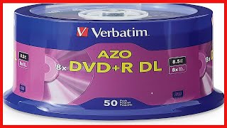 Verbatim DVD+R DL 8.5GB 8X with Branded Surface - 50pk Spindle