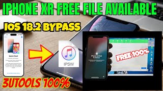 iPhone XR iOS 18.2 Bypass on 3Utools | ACTIVATION Lock Remove | iCLOUD BYPASS