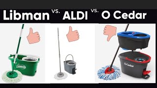 Aldi, Libman & O Cedar Spin Mop Review! Which is the best for the price?
