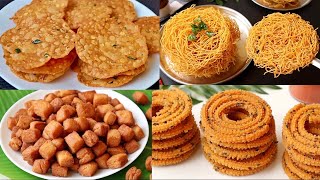 4 రకాల పిండివంటలు మంచి రుచిగా ఇలాత్వరగా చేసేయచ్చు😋Pindi Vantalu | Chekkalu | Murukulu | karappusa