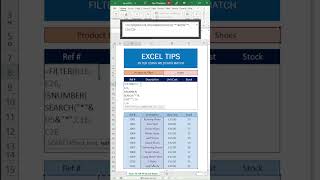 Filter Data with the Excel FILTER Function and Wildcards | Excel Tutorial #shorts