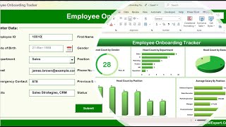 Employee Onboarding Tracker in Excel | Step by Step tutorial