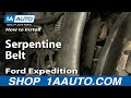 How To Replace Serpentine Belt 97-03 Ford Expedition