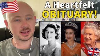 American Reacts to The Life of Queen Elizabeth II Obituary