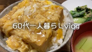 【年金65歳一人暮らし】豆腐の簡単レシピ小松菜と絹の厚揚げで夕飯作り歯医者に言われた医療費の値上げ 【料理vlog】#98