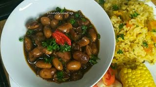 JAMAICAN STYLE BROWN STEW BUTTER BEANS | Meatless Mondays |Yaadiestylecooking