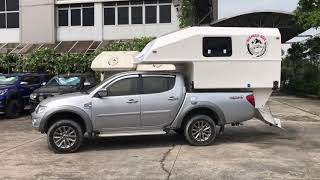 AvengerBox Demountable Truck Bed Camper fitted on an Old MN.Triton Dbl-Cab.1