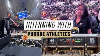 My experience as an intern for Purdue Athletics