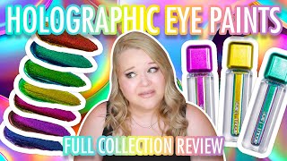 MY *HONEST* REVIEW OF ABOUT FACE HOLOGRAPHIC EYE PAINTS | FULL COLLECTION