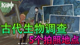 【原神】层岩巨渊 l 古代生物调查的5个拍照地点！