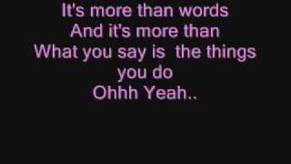 Westlife More Than Words Lyrics