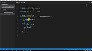 Algorithms-1- Reverse a array Without using API