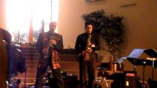 Craig Durst and Tama Shutts on  Alto  saxophones