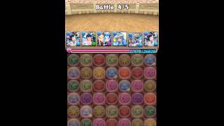 【パズドラ】「チャレンジダンジョン！20」 Lv6 覚醒カリン PT ノーコン