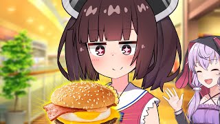 【雑談】結月ゆかりときりたんの月見バーガーデート