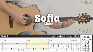 Sofia - Clairo | Fingerstyle Guitar | TAB + Chords + Lyrics