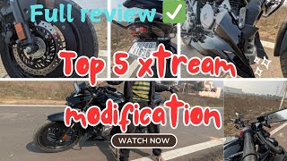 Top 5 modification on Hero Xtreme 125r || Better than stock #heroxtreme125r #xtreme125r