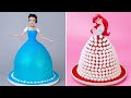 Beautiful Barbie Doll Cake Decorating 👑 Colorful Cake Decorating Tutorials | Tsunami Cake