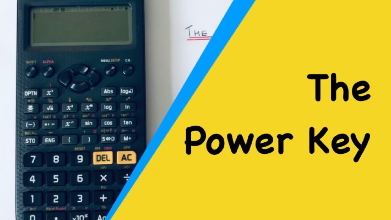 The Exponent Key. Working Out An Exponent Of 5 On A Casio Classwiz Fx ...