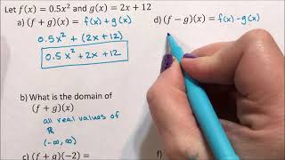Function Notation - Two Functions
