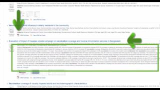 Searching a Database for a Specific Article Type