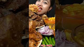 Mutton Fat Curry, Mutton Nalli Curry, Chicken Curry, Chicken Liver With Rice Asmr 🌶️