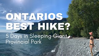 Discovering The Sleeping Giant, An epic 5 day hike through Ontarios scenic park