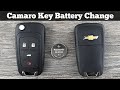 2010 - 2016 CHEVY CAMARO Remote Key Fob Battery Replacement - How To DIY Change Replace Batteries