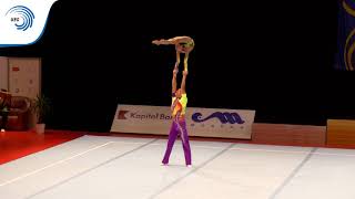 Aghasif RAHIMOV \u0026 Nurjan JABBARLI (AZE) - 2015 Acrobatic European bronze medallists, 12  - 18