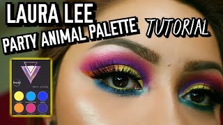LAURA LEE PARTY ANIMAL PALETTE TUTORIAL |UNDER 5 MINUTES