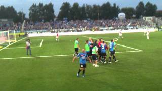 Novara-Padova 2-0 Gol Gonzalez e delirio dal rettilineo