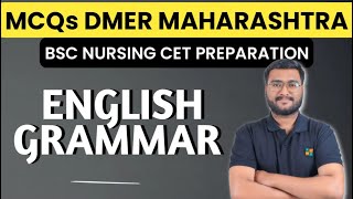 English Grammar MCQs for MH BSc Nursing CET \u0026 DMER Maharashtra | Live Class by Ashish Gaikwad