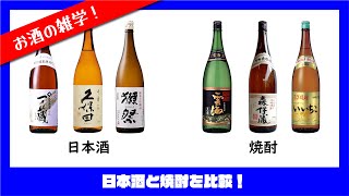 【日本酒・焼酎】日本を代表する2種のお酒を比較＆解説！