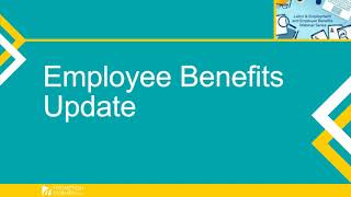 Employee Benefits Update