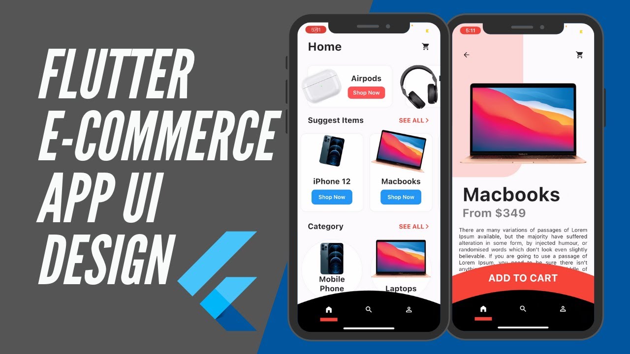 Flutter E Commerce App Flutter Ui Speed Code Youtube