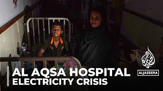 Doctors, patients struggle in darkness as Al-Aqsa Hospital power generators shut down