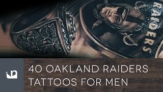 40 Oakland Raiders Tattoos For Men