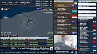 2021-11-13 13:05:51 UTC | M 5.8 - Marble Bar, Western Australia | Force Thirteen Earthquakes