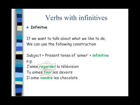 ilearn french - Verbs with infinitives ilearn french - Verbs with infinitives