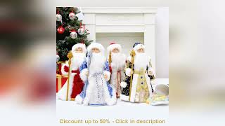 35cm 50cm Santa Claus Snow Maiden Candy Bucket Storage Bag Doll Christmas Decoration Figures Gifts