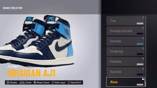 *HOW TO MAKE*. (AJ1) Jordan 1 Obsidian 2K22 *TUTORIAL #nba #customshoes #2k22