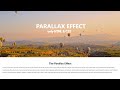 How to Make CSS Parallax Scrolling Effect | Parallax Effect CSS & HTML