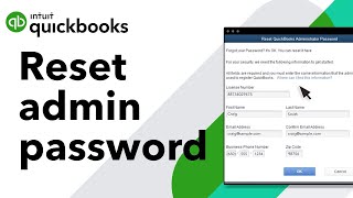 How to reset your admin password for QuickBooks Desktop