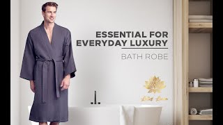 SPA Cotton Bath Robe for Men - Soft Waffle Pattern Bathroom Clothes for Men #shorts