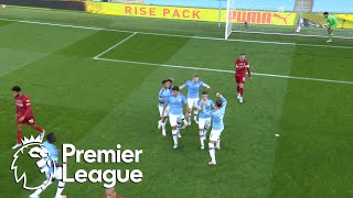 Kevin De Bruyne smashes in penalty to put Man City ahead of Liverpool | Premier League | NBC Sports